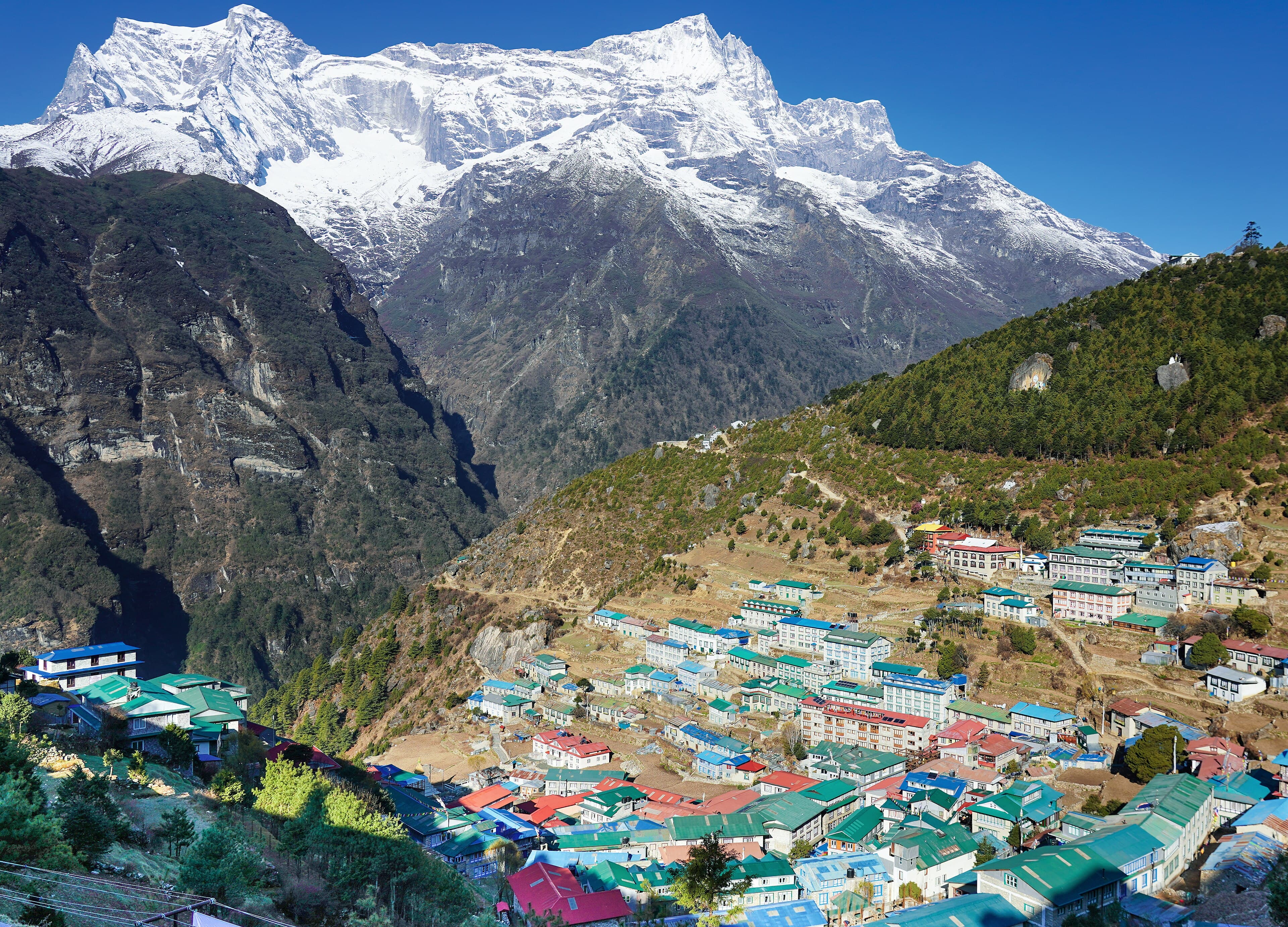 Namche Bazaar in the Khumbu