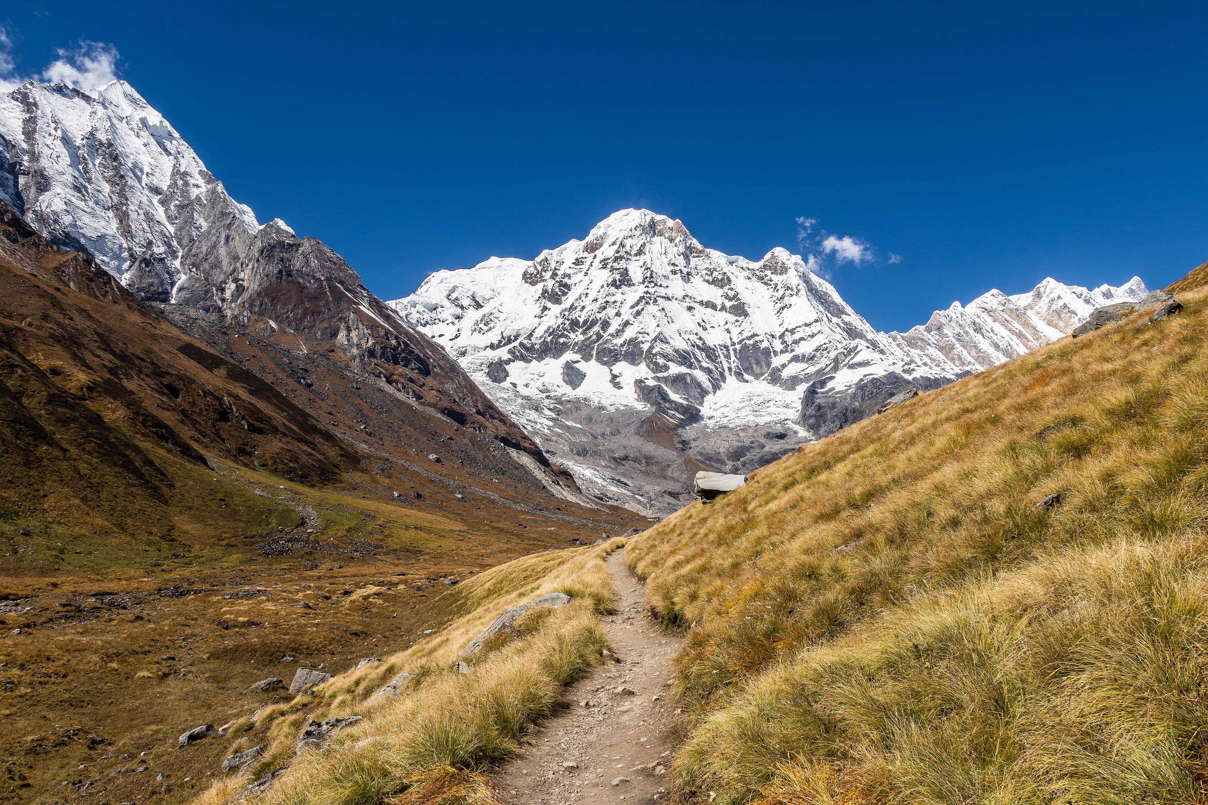 Mount Moditse seen from Annapurna Base Camp