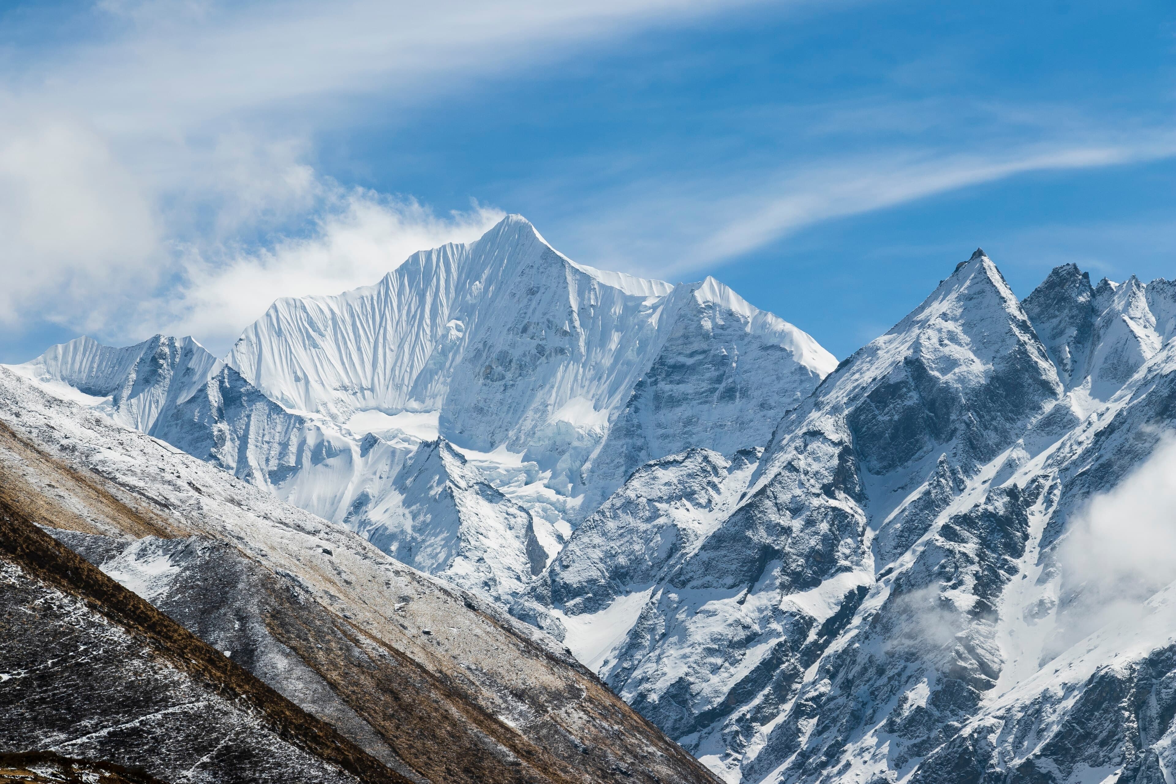 Mt. Gangchempo 6387 m- Kyanjin Gompa Lantang Valley-IMG 2731